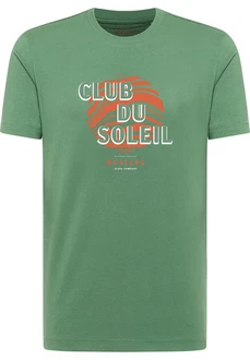 MUSTANG Kurzarmshirt Style Austin Grün/Dunkelgrün/Türkis