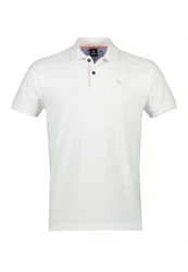 LERROS Basic Poloshirt Creme/Weiß