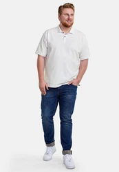 LERROS Basic Poloshirt Creme/Weiß