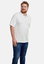 LERROS Basic Poloshirt Creme/Weiß