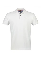 LERROS Basic Poloshirt Creme/Weiß