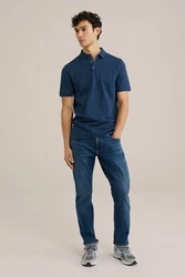 WE Fashion Poloshirt Dunkelblau/Blau