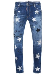 Straight-Jeans Skater Jeans blau