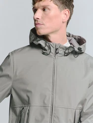 NO EXCESS Anorak Funktionsjacke Khaki/Grau/Hellgrau/Beige/Dunkelgrün