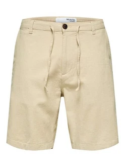 SELECTED HOMME Chinohose Shorts 'Brody' Khaki/Beige