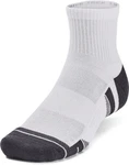 Under Armour Socken UA Performance Tech 3Pk Qtr Grau/Weiß/Hellgrau/Dunkelblau