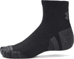 Under Armour Socken UA Performance Tech 3Pk Qtr Schwarz/Dunkelgrau/Dunkelblau