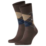 Burlington Kurzsocken Herren 2er Pack Manchester Grau/Dunkelbraun/Khaki/Braun