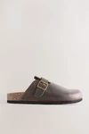 Next Hausschuhe Pantolette Braun/Dunkelbraun/Beige
