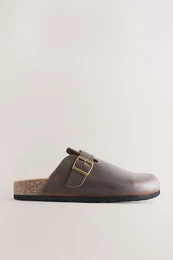 Hausschuhe aus Veloursleder Pantolette (1-tlg)