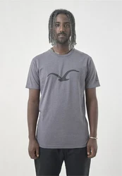 Cleptomanicx T-Shirt Mowe Dunkelgrau/Grau/Hellgrau