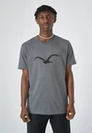 Cleptomanicx T-Shirt Mowe Dunkelgrau/Grau/Hellgrau
