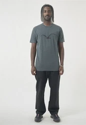 Cleptomanicx T-Shirt Mowe Grün/Dunkelgrün