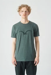 Cleptomanicx T-Shirt Mowe Grün/Dunkelgrün