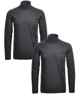 RAGMAN Rollkragenshirt Dunkelgrau/Grau/Schwarz/Dunkelblau