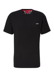 HUGO Pyjamaoberteil Tortuga mit Markenlabel Schwarz