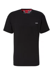 HUGO Pyjamaoberteil Tortuga mit Markenlabel Schwarz