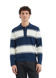 Polokragenpullover aus leichtem Milano-Strick
