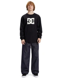 DC Shoes Langarmshirt DC Star Hls Schwarz/Grau/Creme/Dunkelblau/Rot