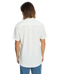Quiksilver Kurzarmhemd Time Box Weiß/Creme/Hellblau