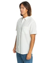 Quiksilver Kurzarmhemd Time Box Weiß/Creme/Hellblau
