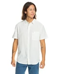 Quiksilver Kurzarmhemd Time Box Weiß/Creme/Hellblau