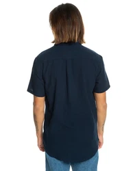 Quiksilver Kurzarmhemd Time Box Blau/Hellblau/Dunkelblau