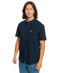 Quiksilver Kurzarmhemd Time Box Blau/Hellblau/Dunkelblau