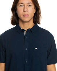 Quiksilver Kurzarmhemd Time Box Blau/Hellblau/Dunkelblau