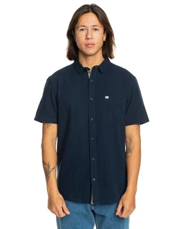Quiksilver Kurzarmhemd Time Box Blau/Hellblau/Dunkelblau Quiksilver Kurzarmhemd Time Box Blau/Hellblau/Dunkelblau