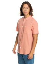 Quiksilver Kurzarmhemd Time Box Rosa/Orange/Rot