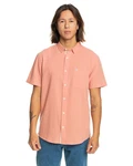 Quiksilver Kurzarmhemd Time Box Rosa/Orange/Rot