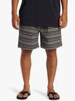 Quiksilver Bermudas Taxer Schwarz/Beige/Dunkelblau/Grün
