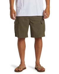 Quiksilver Bermudas Taxer Cargo Dunkelgrün/Khaki/Braun
