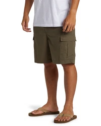 Quiksilver Bermudas Taxer Cargo Dunkelgrün/Khaki/Braun