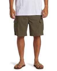 Quiksilver Bermudas Taxer Cargo Dunkelgrün/Khaki/Braun