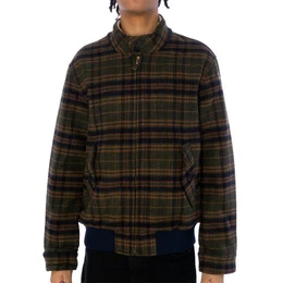 Wolljacke Jacke Wool Check Harrington