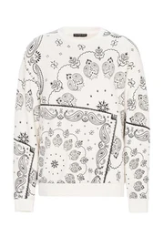 Sweatshirt mit Bandana-Print Moderner Streetwear-Pullover