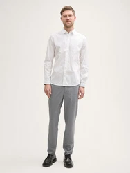 TOM TAILOR Chinohose Ultralight Travis Slim Hellgrau/Grau