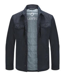 Milestone Hemdjacke MSBakersfield Dunkelblau/Blau/Hellblau