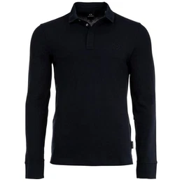 Poloshirt Herren Langarm-Poloshirt - Knopfleiste, Pique