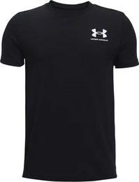 T-Shirt Sportstyle Kurzarm-Oberteil mit Logo links an der Brust