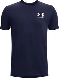 Under Armour T-Shirt Sportstyle Kurzarm-Oberteil mit Logo Dunkelblau/Rot/Blau
