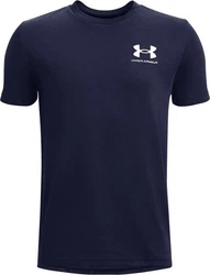 Under Armour T-Shirt Sportstyle Kurzarm-Oberteil mit Logo Dunkelblau/Rot/Blau