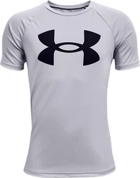 Under Armour T-Shirt Tech Kurzarm-Oberteil  Grau/Rot/Hellgrau