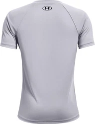Under Armour T-Shirt Tech Kurzarm-Oberteil  Grau/Rot/Hellgrau