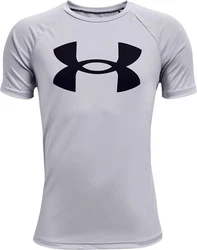 Under Armour T-Shirt Tech Kurzarm-Oberteil  Grau/Rot/Hellgrau