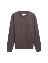 TOM TAILOR Denim Sweatshirt Grau/Khaki/Dunkelgrau/Rot/Dunkelbraun/Braun/Lila/Rosa/Dunkelrot