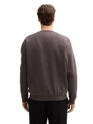 TOM TAILOR Denim Sweatshirt Grau/Khaki/Dunkelgrau/Rot/Dunkelbraun/Braun/Lila/Rosa/Dunkelrot