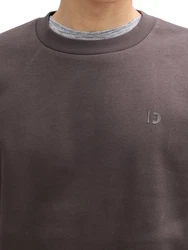 TOM TAILOR Denim Sweatshirt Grau/Khaki/Dunkelgrau/Rot/Dunkelbraun/Braun/Lila/Rosa/Dunkelrot